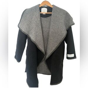 Aritzia Wilfred Two-Tone Wool Knit Waterfall Jacket – Small – Spring Layering